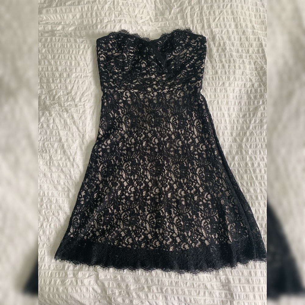 White House Black Market Mid length straples dress